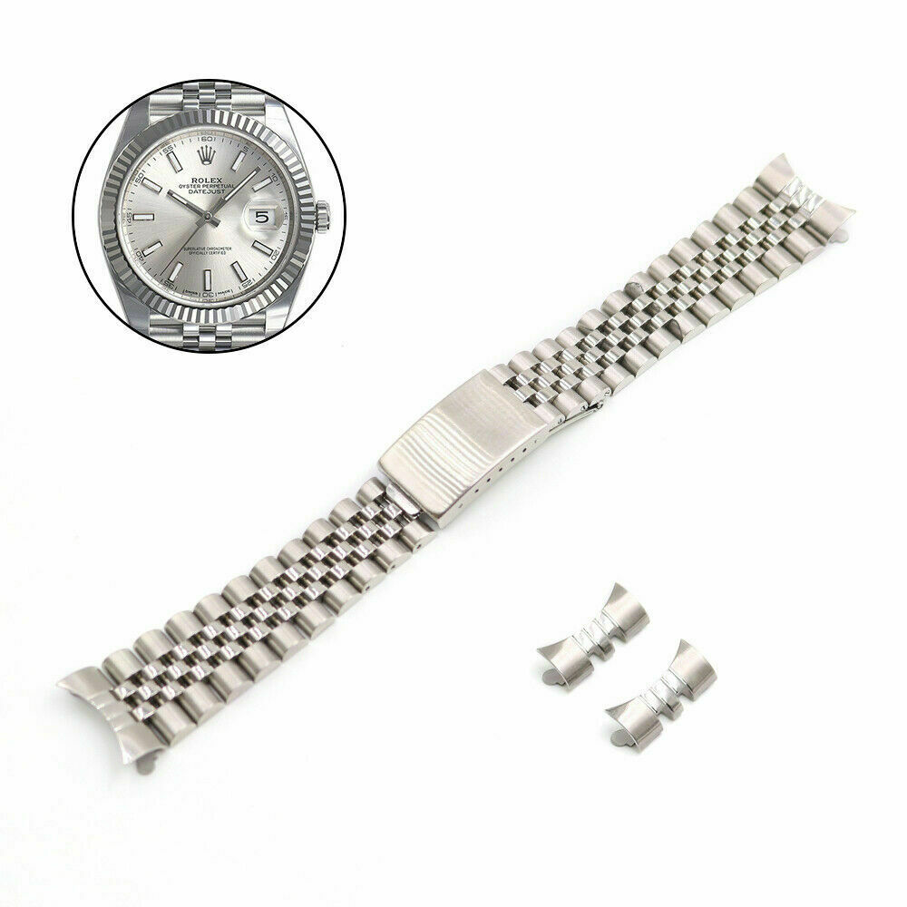 Jubilee Band Bracelet for Rolex Datejust Vintage Steel Replacement