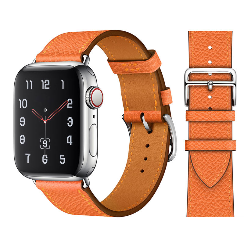 Orange Strap Apple iWatch Hermes In Leather Parts For Your Watch